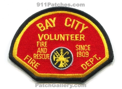 Bay City Volunteer Fire Department Patch (Texas)
Scan By: PatchGallery.com
Keywords: vol. dept. and rescue since 1909