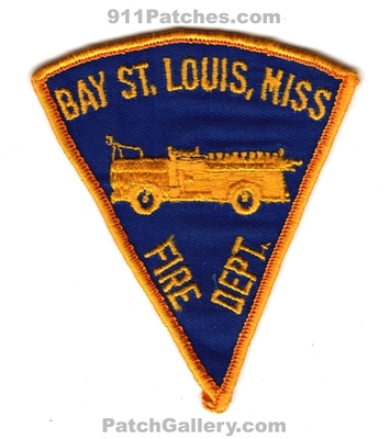 Bay Saint Louis Fire Department Patch (Mississippi)
Scan By: PatchGallery.com
Keywords: st. dept.