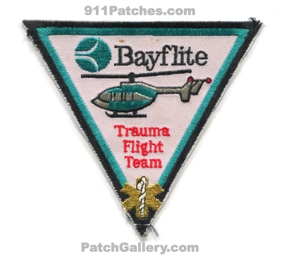 Bayflite Trauma Flight Team EMS Patch (Florida)
Scan By: PatchGallery.com
Keywords: air ambulance medical helicopter medevac