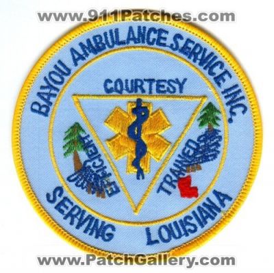 Bayou Ambulance Service Inc (Louisiana)
Scan By: PatchGallery.com
Keywords: inc. ems