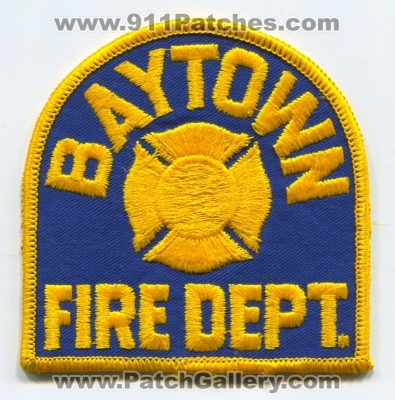 Baytown Fire Department Patch (Texas)
Scan By: PatchGallery.com
Keywords: dept.