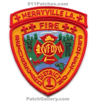 Beauregard Fire Protection District 1 Merryville Patch (Louisiana)
Scan By: PatchGallery.com
Keywords: prot. dist. number no. #1 department dept. la.