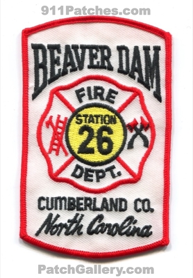 Beaver Dam Fire Department Station 26 Cumberland County Patch (North Carolina)
Scan By: PatchGallery.com
Keywords: dept. co.