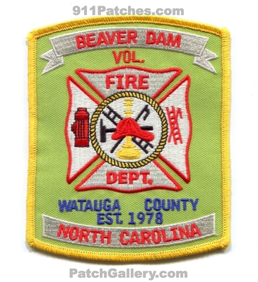Beaver Dam Volunteer Fire Department Watauga County Patch (North Carolina)
Scan By: PatchGallery.com
Keywords: vol. dept. co. est. 1978