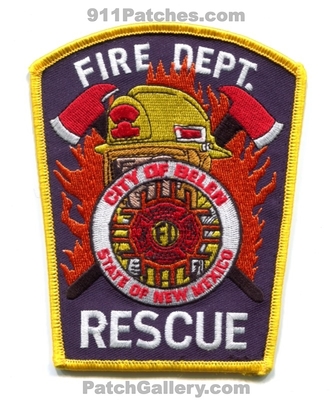 Belen Fire Rescue Department Patch (New Mexico)
Scan By: PatchGallery.com
Keywords: city of dept.