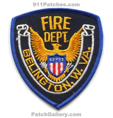 Belington Fire Department Patch (West Virginia)
Scan By: PatchGallery.com
Keywords: dept.