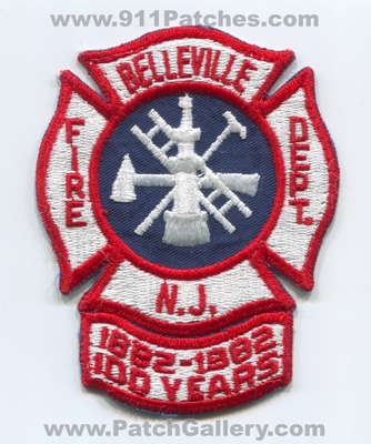Belleville Fire Department 100 Years Patch (New Jersey)
Scan By: PatchGallery.com
Keywords: dept. n.j. 1882-1982
