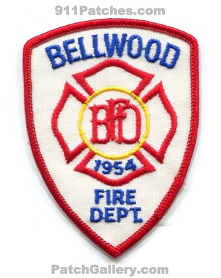 Bellwood Fire Department Patch (Illinois)
Scan By: PatchGallery.com
Keywords: dept. 1954