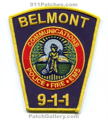Belmont 911 Communications Police Fire EMS Department Patch (Massachusetts)
Scan By: PatchGallery.com
Keywords: dispatcher dept.