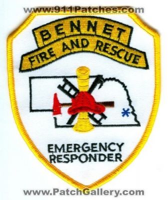 Bennet Fire and Rescue Department Emergency Responder Patch (Nebraska)
Scan By: PatchGallery.com
Keywords: dept.