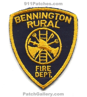 Bennington Rural Fire Department Patch (Vermont)
Scan By: PatchGallery.com
Keywords: dept.