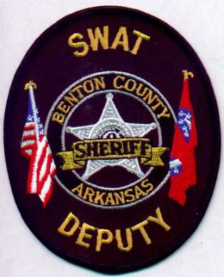 Benton County Sheriff SWAT Deputy
Thanks to EmblemAndPatchSales.com for this scan.
Keywords: arkansas s.w.a.t.