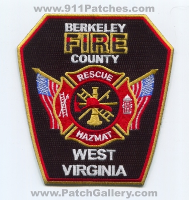 Berkeley County Fire Rescue Department Patch (West Virginia)
Scan By: PatchGallery.com
Keywords: co. dept. hazmat haz-mat
