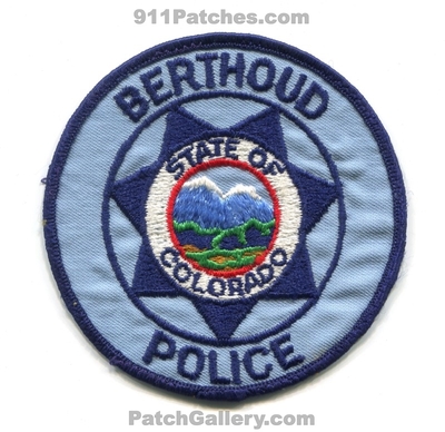 Berthoud Police Department Patch (Colorado)
Scan By: PatchGallery.com
Keywords: dept.