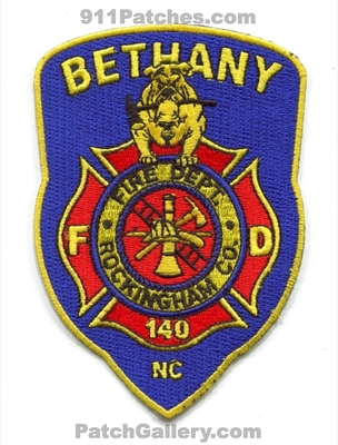 Bethany Fire Department 140 Rockingham County Patch (North Carolina)
Scan By: PatchGallery.com
Keywords: dept. co.