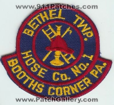 Bethel Township Hose Company Number 1 (Pennsylvania)
Thanks to Mark C Barilovich for this scan.
Keywords: twp. co. no. #1 booths corner pa.