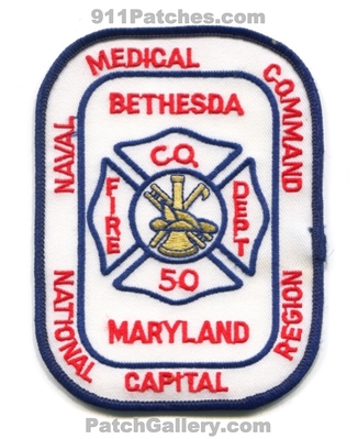 Bethesda Fire Department Company 50 USN Navy Military Patch (Maryland)
Scan By: PatchGallery.com
Keywords: dept. co. naval medical center hospital command national capital region