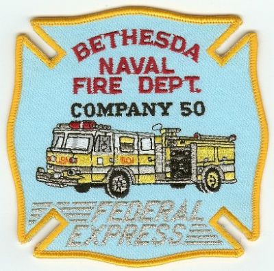 Bethesda Naval Fire Dept Company 50
Thanks to PaulsFirePatches.com for this scan.
Keywords: maryland department us navy