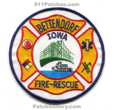 Bettendorf Fire Rescue Department Patch (Iowa)
Scan By: PatchGallery.com
Keywords: dept.