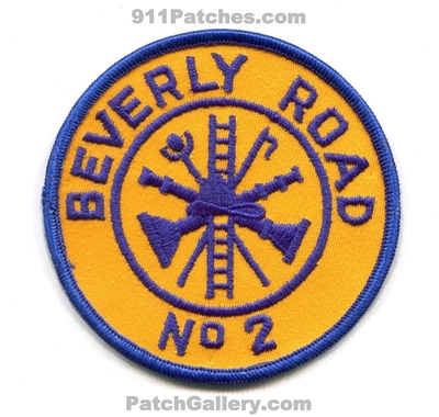 Beverly Road Fire Department Company Number 2 Patch (New Jersey)
Scan By: PatchGallery.com
Keywords: dept. co. no. #2