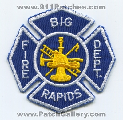 Big Rapids Fire Department Patch (Michigan)
Scan By: PatchGallery.com
Keywords: dept.