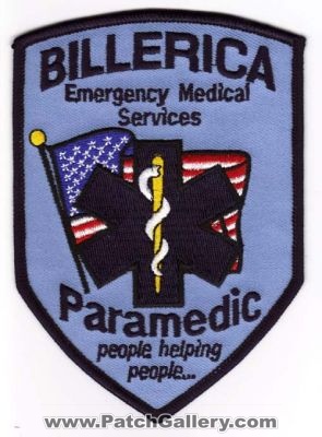 Billerica Emergency Medical Services Paramedic
Thanks to Michael J Barnes for this scan.
Keywords: massachusetts ems
