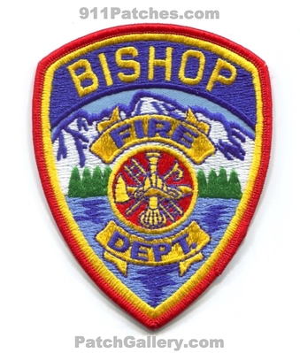 Bishop Fire Department Patch (California) (Confirmed)
Scan By: PatchGallery.com
Keywords: dept.