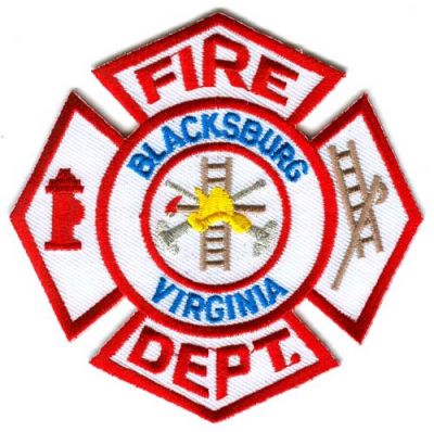 Blacksburg Fire Dept Patch (Virginia)
[b]Scan From: Our Collection[/b]
Keywords: department