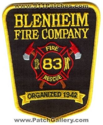 Blenheim Fire Company 83 Rescue (New Jersey)
Scan By: PatchGallery.com
