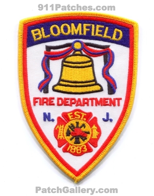 Bloomfield Fire Department Patch (New Jersey)
Scan By: PatchGallery.com
Keywords: dept. est. 1883