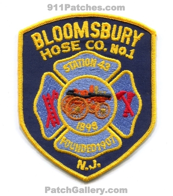 Bloomsbury Fire Hose Company Number 1 Station 43 Patch (New Jersey)
Scan By: PatchGallery.com
Keywords: department dept. co. no. #1 1898 founded 1907