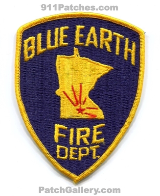 Blue Earth Fire Department Patch (Minnesota)
Scan By: PatchGallery.com
Keywords: dept.