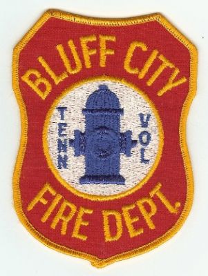 Bluff City Volunteer Fire Department (Tennessee)
Thanks to PaulsFirePatches.com for this scan.
Keywords: dept.