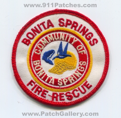 Bonita Springs Fire Rescue Department Patch (Florida)
Scan By: PatchGallery.com
Keywords: community of dept.