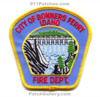 Bonners Ferry Fire Department Patch (Idaho)
Scan By: PatchGallery.com
Keywords: city of dept.