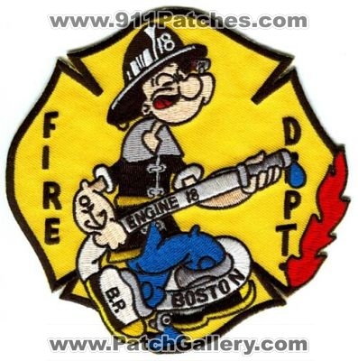 Boston Fire Department Engine 18 (Massachuetts)
Scan By: PatchGallery.com
Keywords: dept. bfd company station popeye