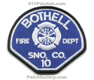Bothell Fire Department Snohomish County District 10 Patch (Washington)
Scan By: PatchGallery.com
Keywords: dept. sno. co. dist. number no. #10