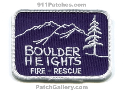 Boulder Heights Fire Rescue Department Patch (Colorado)
[b]Scan From: Our Collection[/b]
Keywords: dept.