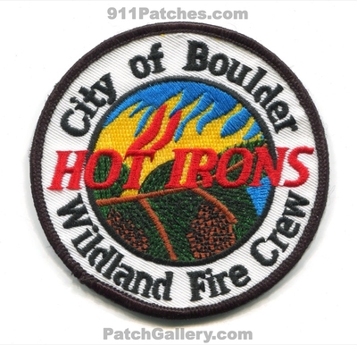 Boulder Fire Department Wildland Fire Crew Hot Irons Patch (Colorado)
[b]Scan From: Our Collection[/b]
Keywords: city of dept. forest wildfire