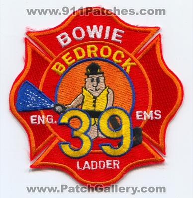 Bowie Fire Department Station 39 Patch (Maryland)
Scan By: PatchGallery.com
Keywords: dept. company co. eng. engine ems ladder truck bedrock