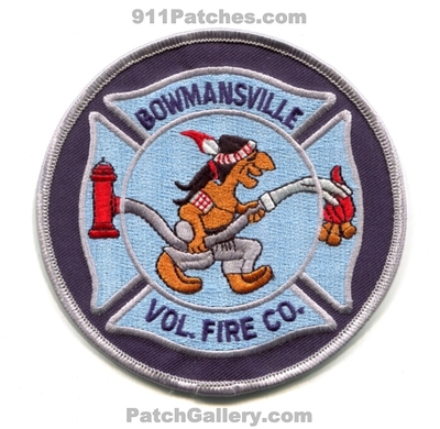 Bowmansville Volunteer Fire Company Patch (New York)
Scan By: PatchGallery.com
Keywords: vol. co. department dept.
