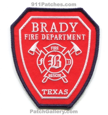 Brady Fire Rescue Department Patch (Texas)
Scan By: PatchGallery.com
Keywords: dept.