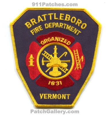 Brattleboro Fire Department Patch (Vermont)
Scan By: PatchGallery.com
Keywords: dept. organized 1831
