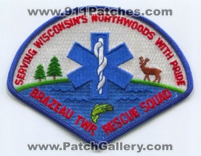 Brazeau Township Rescue Squad Patch (Wisconsin)
Scan By: PatchGallery.com
Keywords: twp. ems serving wisconsins northwoods with pride