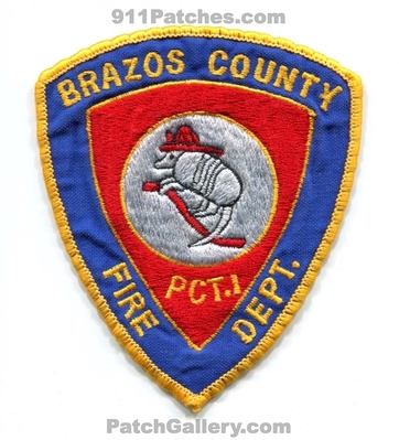 Brazos County Fire Department Precinct 1 Patch (Texas)
Scan By: PatchGallery.com
Keywords: co. dept. pct.