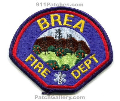 Brea Fire Department Patch (California)
Scan By: PatchGallery.com
Keywords: dept.