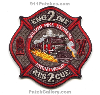 Brentwood Fire Rescue Department Station 2 Patch (Tennessee)
Scan By: PatchGallery.com
[b]Patch Made By: 911Patches.com[/b]
Keywords: dept. engine 52 rescue company co. wilson pike express