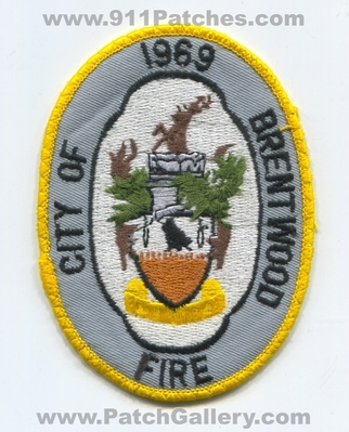 Brentwood Fire Department Patch (Tennessee)
Scan By: PatchGallery.com
Keywords: city of dept. 1969