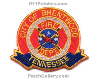 Brentwood Fire Department Patch (Tennessee)
Scan By: PatchGallery.com
Keywords: city of dept.