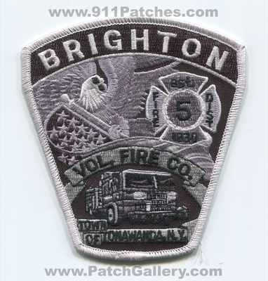 Brighton Volunteer Fire Company 5 Tonawanda Patch (New York)
Scan By: PatchGallery.com
Keywords: vol. co. number no. #5 department dept. town of n.y. est. 1930
